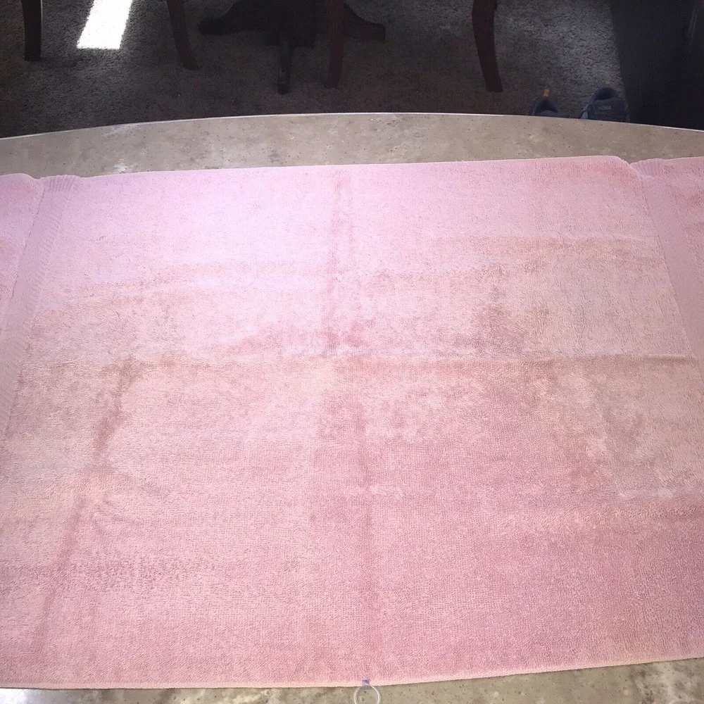 1 JC Penney Home Collection Pink Hand Towel 1 Cannon Lace Trimmed 100% Cotton